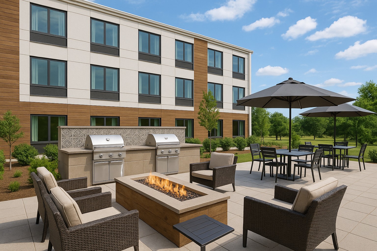 hotel exterior rendering